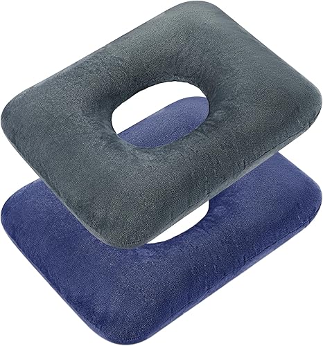 Sintuff 2 almohadas de dona sentadas para dolor de coxis, hemorroides, úlceras de cama, embarazo, alivio del dolor, cojín de asiento anti decúbito