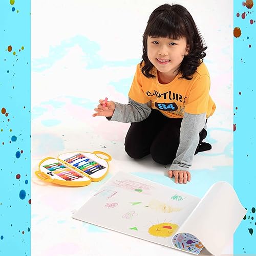 Miniatura 7 de U.S. Art Supply Bloc grande de pintura para dedos de 11 x 17 pulgadas (paquete de 2, 25 hojas cada uno), hojas recubiertas sin ácidos, papel de