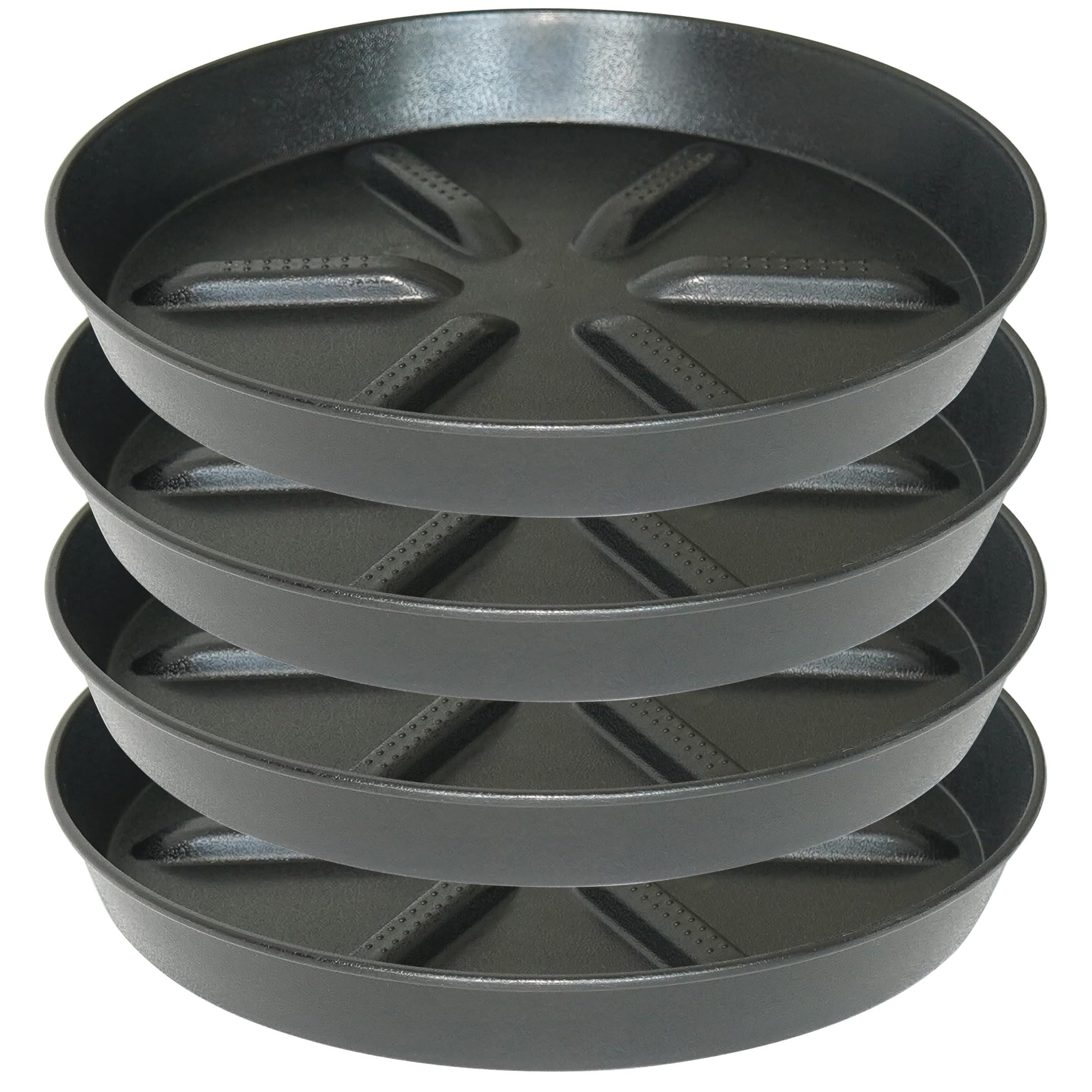 View 1 of ** ONLY ONE ** NIMYAU Plant Saucer 8 Inch Round, Sturdy Thick Plastic with Elevated Core, Better Drainage Water Catcher Tray for Flower Pots