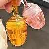 Honey Lip Oil, 2PCS Clear Lip Gloss Set Moisturizing Lip Glow Oil, Hydrating Long Lasting Plumping Lip Oil Non-Sticky Lip Glow Balm Lip Care, Cute Honey Flavors Liquid Lipstick
