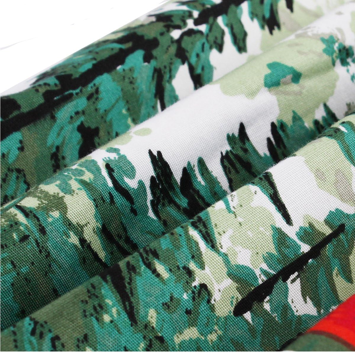 Girstunm Women's Pleated Vintage Skirt Floral Print A-line Midi Skirts with Pockets - Image 6