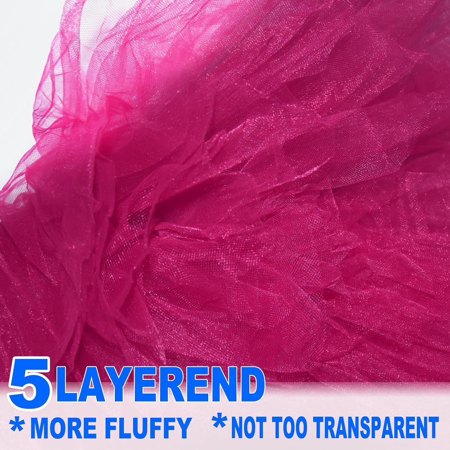 Adult Tutu Tulle Skirts for Women,5 Layered Short Tutu,Ballet Cheerleading Girl Cute Skirts,for Cosplay Dance Party Costume