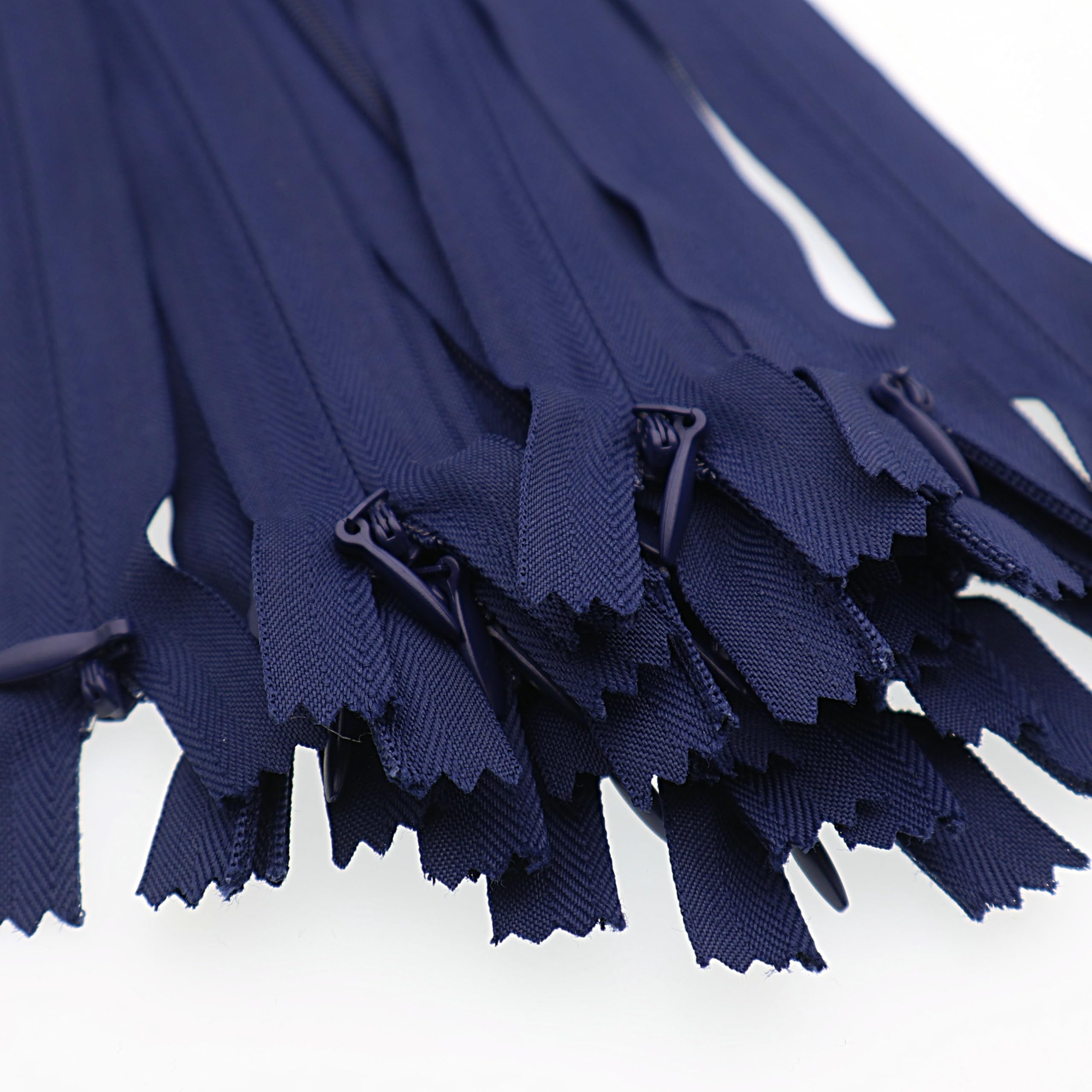 12 Inch Invisible Zips, Close End Nylon Hidden Zip for Handmade Garment Bags, Home Textile, Tailor (30PCS, Navy Blue) YIGUANXIN
