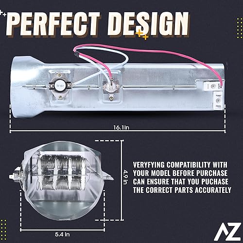 Miniatura 8 de La asamblea del elemento calefactor de la secadora reemplaza 5301EL1001J 5301EL1001A 5301EL1001G 5301EL1001H 5301EL1001S 5301EL1001U 5301EL1001W