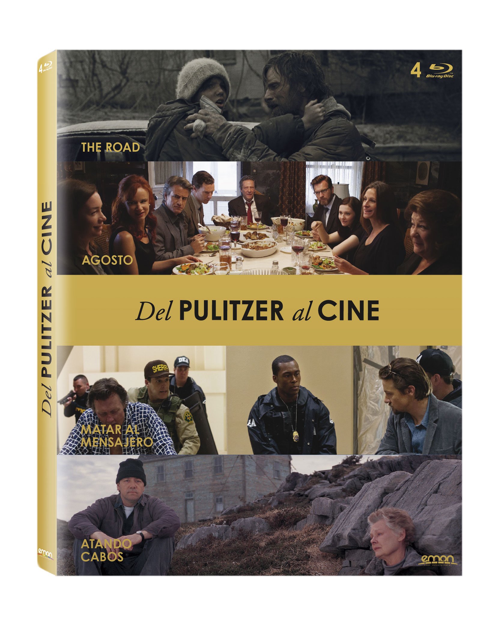 Pack Del Pulitzer al Cine: The Road + Agosto + Matar al Mensajero + Atando Cabos [Blu-ray]