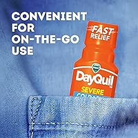 Vista 4 de Vicks DayQuil Severe Shots - Líquido para aliviar el resfriado y la gripe, 1 onza líquida (paquete de 4)