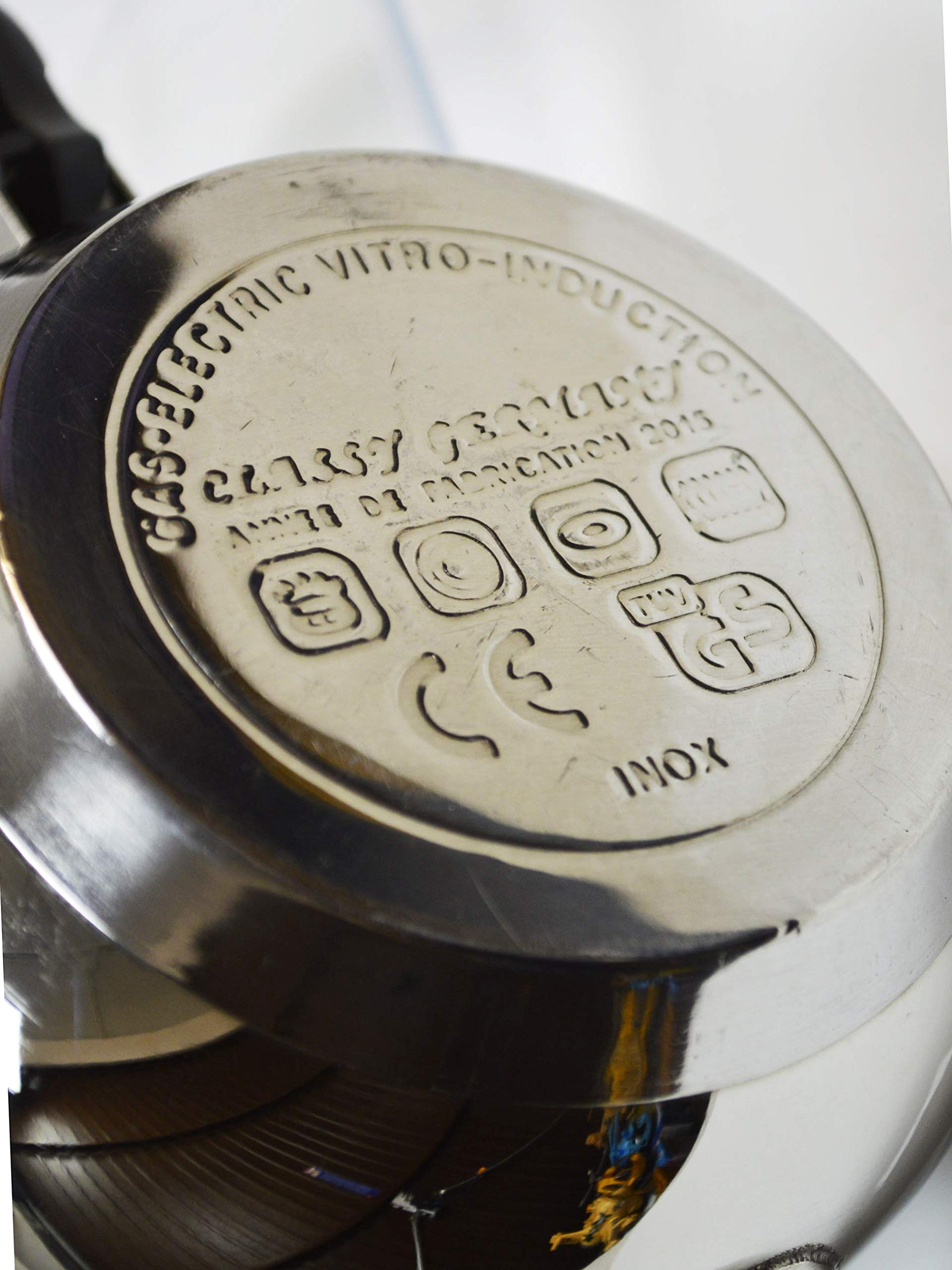 Ramadan24 Tetera con inducción de acero inoxidable, diseño árabe marroquí, con tapa, filtro de té, pico y asas, 3 en 1, también como cafetera de café, hervidor de agua (1,3 litros)