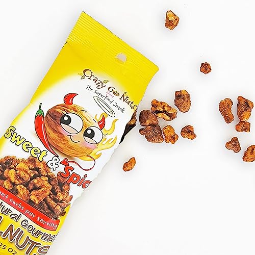 Miniatura 5 de Crazy Go Nuts - Nueces dulces y picantes, nueces glaseadas, aperitivos saludables, veganos, sin gluten, superalimentos, naturales, sin OMG, ALA,