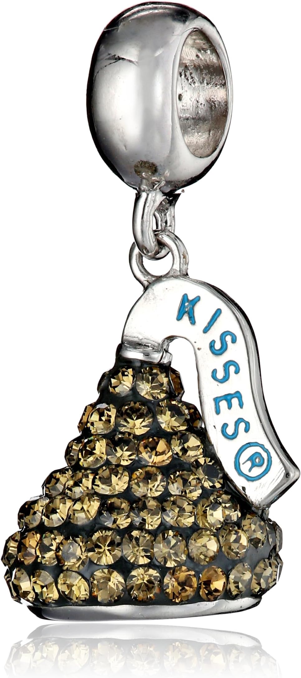 Sterling Silver Swarovski Elements 3D Dangle Charm