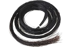 Exceptional Black Mongolian Horsehair Replacement for Enhanced Violin Performance: BQLZR 32 Inch Hank