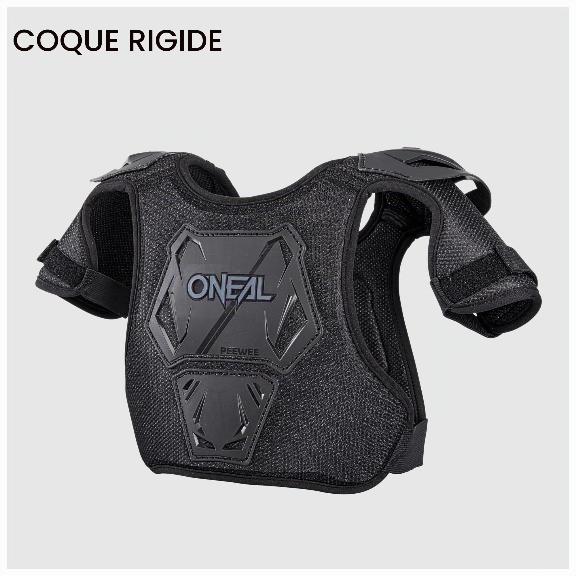 O'NEAL Protection de la poitrine Pee Wee Enfants Motocross Enduro Maille mousse perforante Noir Blanc Taille XS/S 4-9 ans