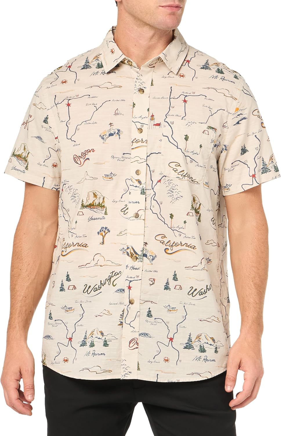 Pendleton Mens Short Sleeve Shoreline Shirt