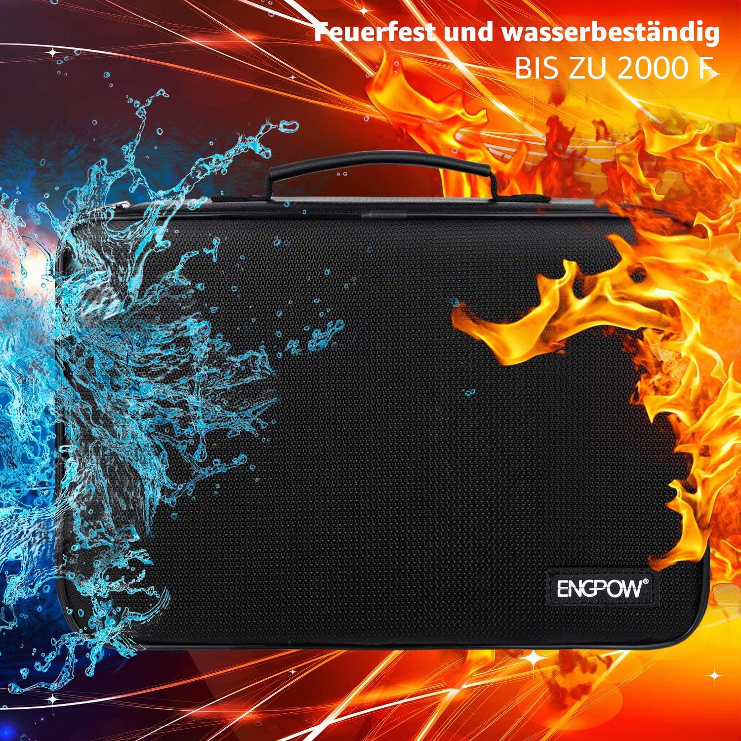 Batterieaufbewahrungsbox, feuerfeste Batteriebox mit Tester, hält 216 Batterien unterschiedlicher Größe, für AAA, 9V, C und D, Tester (ohne Batterien)