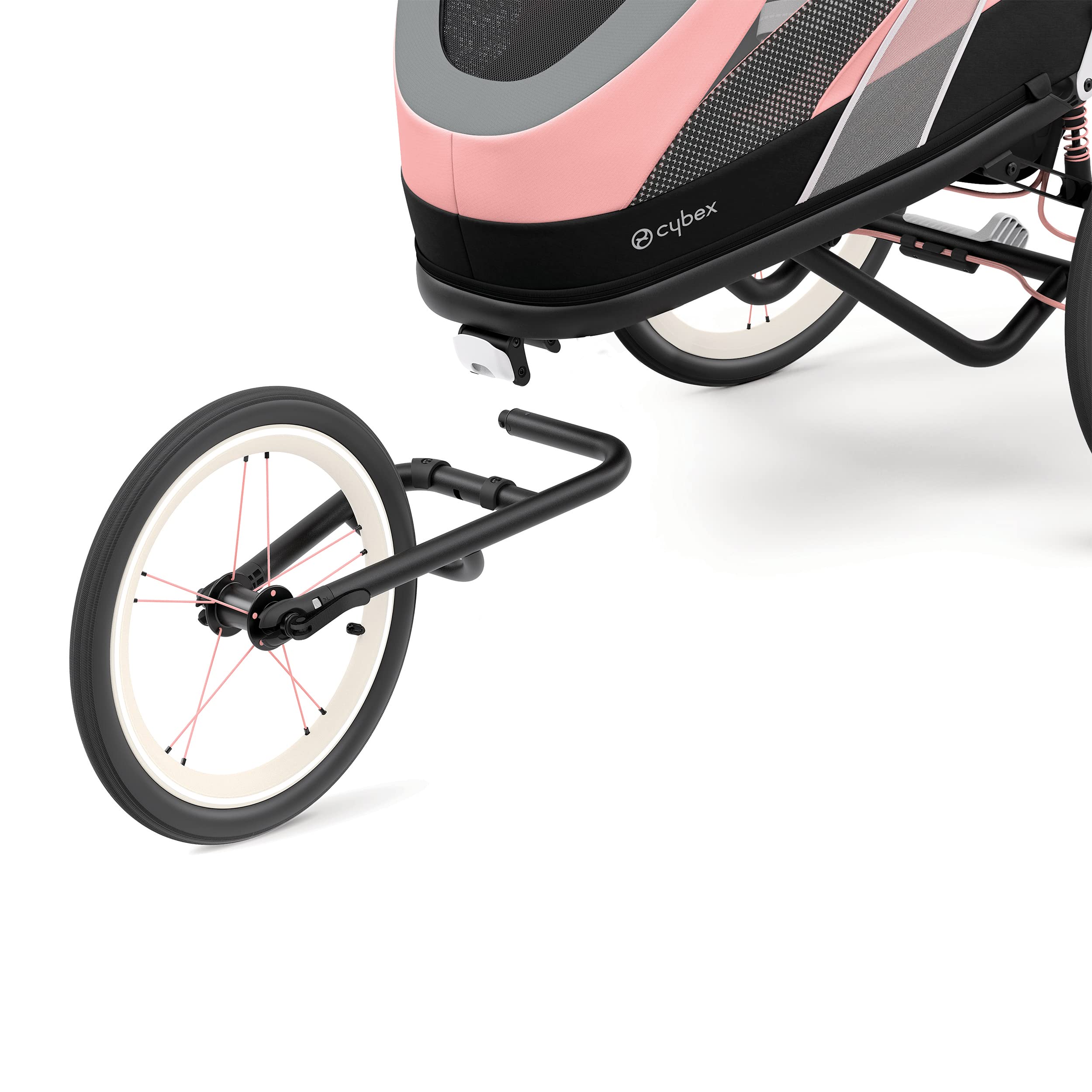 Cybex ZENO Multisport Cadre de remorque Noir/Rose