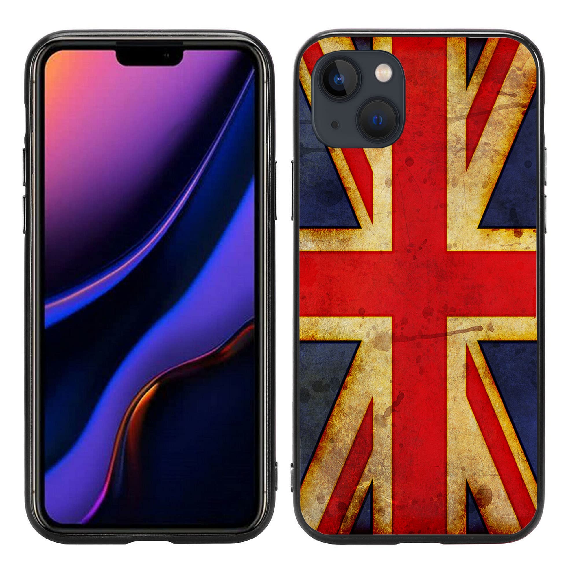 British Flag Union Jack Grunge Case Cover for iPhone 13 2021
