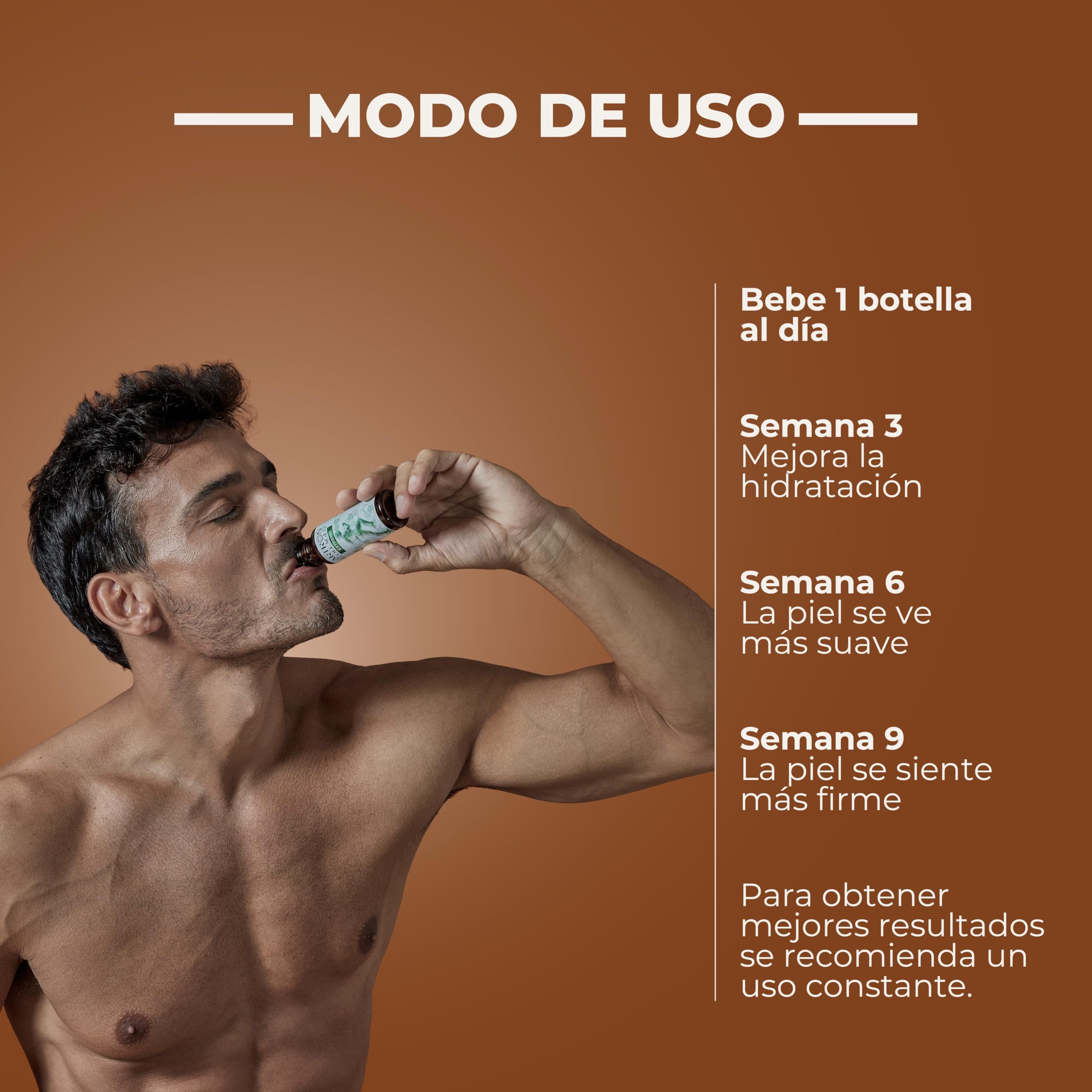 GOLD COLLAGEN Artron Collagen Extreme - Suplemento Sistema Inmunitario Apoyo Muscular, Huesos, Articulaciones y Cartílago, Formación Colágeno con Vitaminas para Cansancio, Vitamina C D E B, 10x50 ml