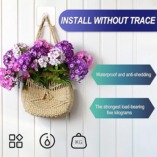 Miniatura 4 de Command - Paquete de 40 ganchos de pared transparentes, pequeños ganchos adhesivos de plástico para colgar para el baño y la cocina con pared sin