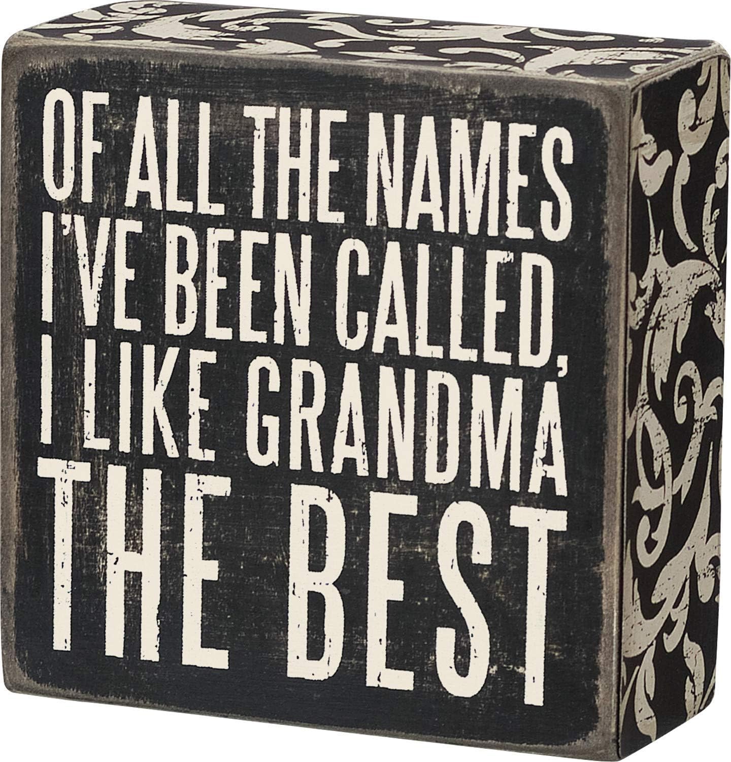 Primitives by Kathy 31837 Chalk Box Sign, 4" x 4", Nanas Are image 5