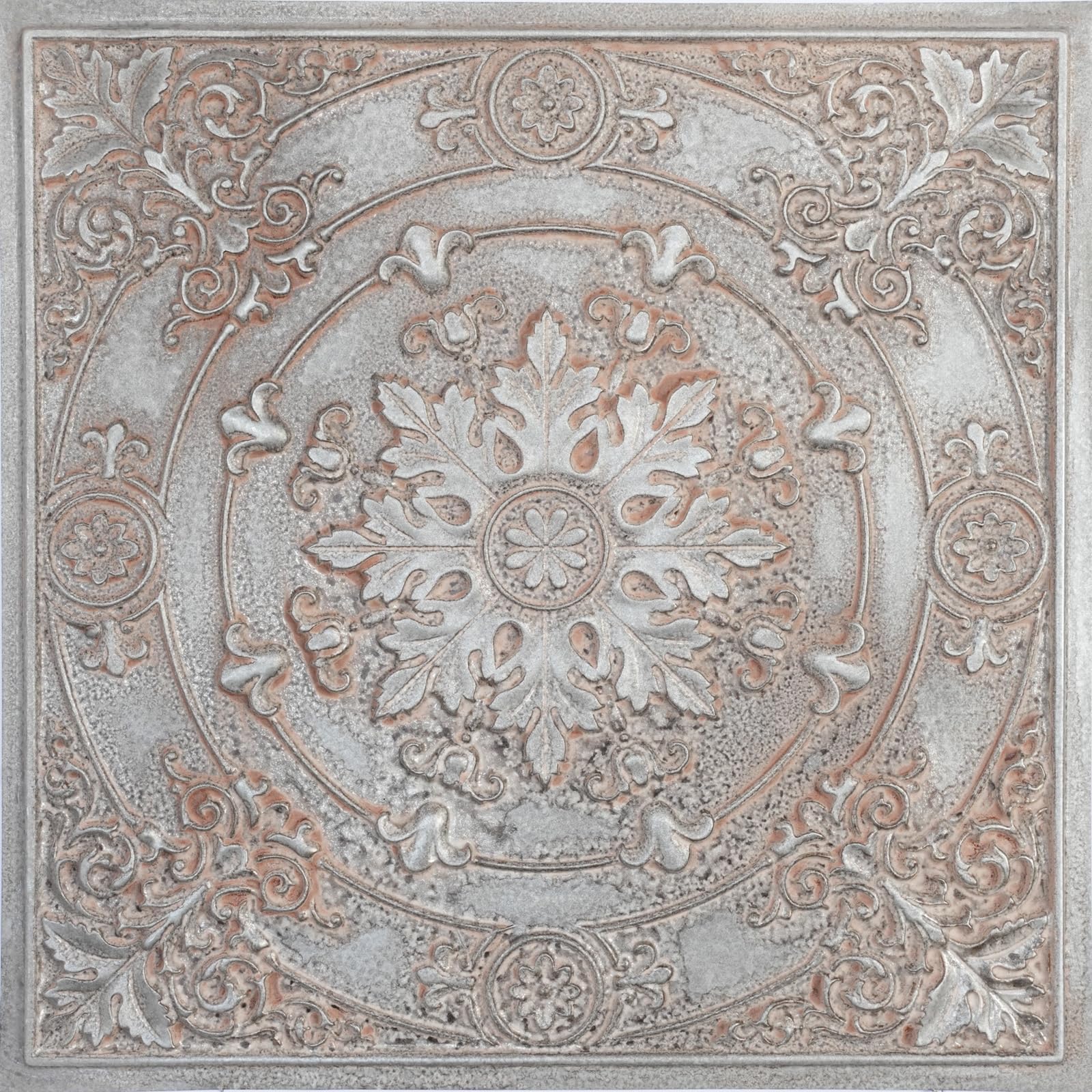 Artistic Ceiling Tiles, 3D Embossed Wall Panels, for Nightclub PL18 10tiles/lot (Weathered Iron) โ image 1