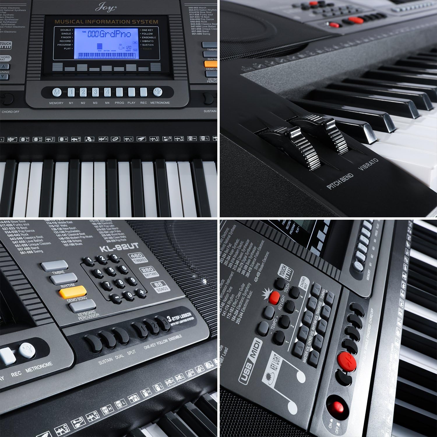 Joy 61-Key Lighted Touch Sensitive Keyboard Kit Ghana Ubuy