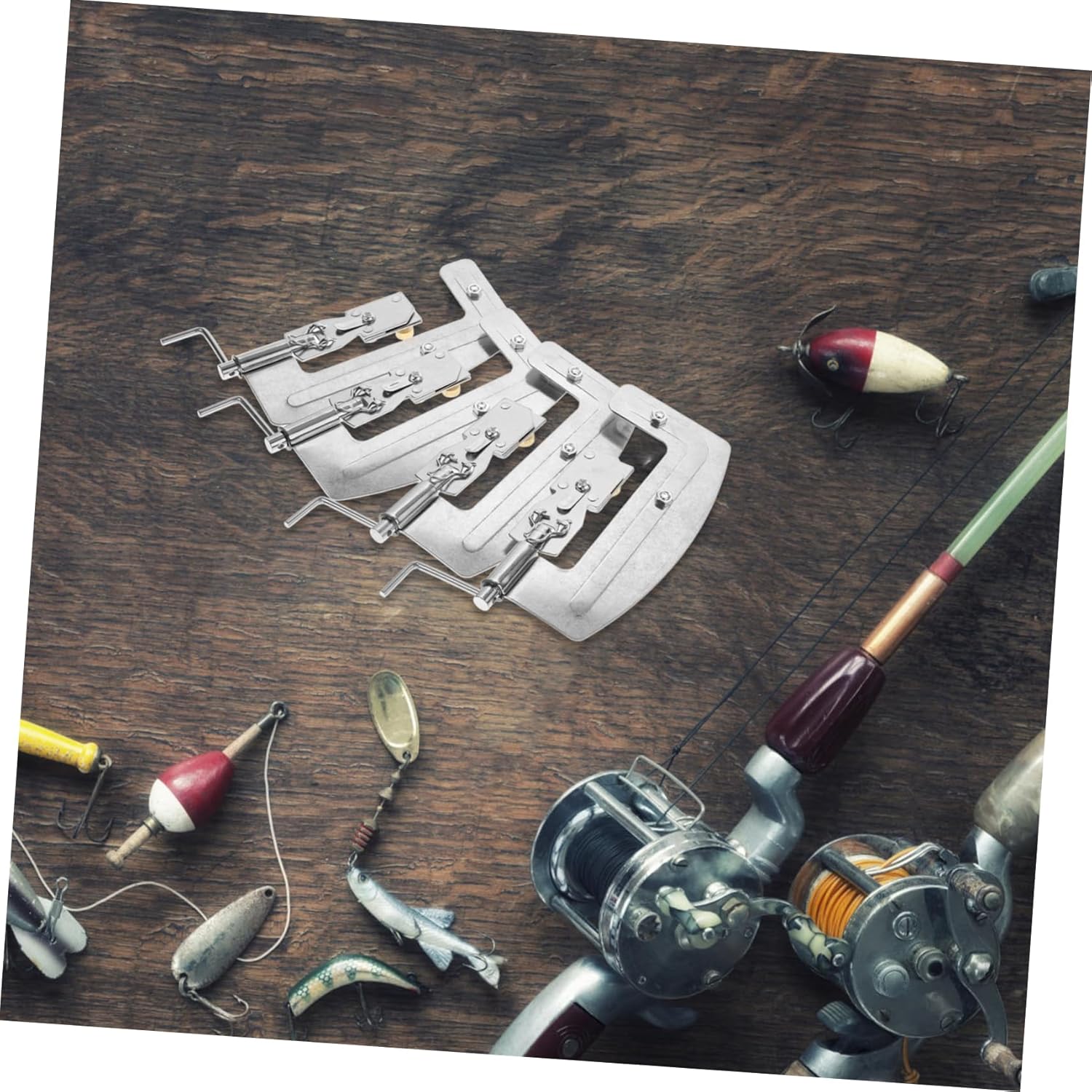 POPETPOP 20pcs Quick Knot Tying Fishing Gear Tool Snelled Hooks Tie for Hooks Compact Kit