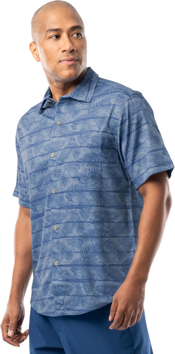 Guy Harvey Men’s Short Sleeve Button Down Resort Shirt