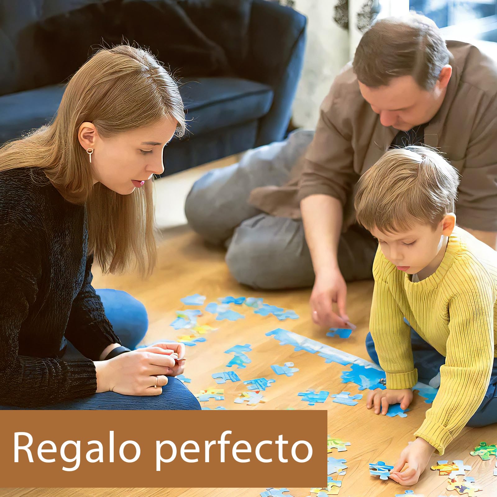 Bemaystar Puzzle Personalizado con Foto - 35 a 1000 Piezas de Madera con 4 Estilos Artísticos | Regalos Personalizados Únicos