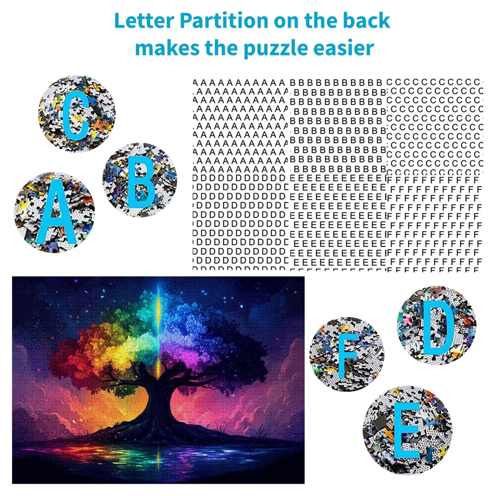Puzzle 3000 elementów Krajobraz Drzewo dla dorosłych 122 x 81 cm Unikalne Rzemiosło Klasyczne 3D Drewniana układanka do rodzinnych gier aktywnych, układanka zrób to sam do dekoracji ścian domu