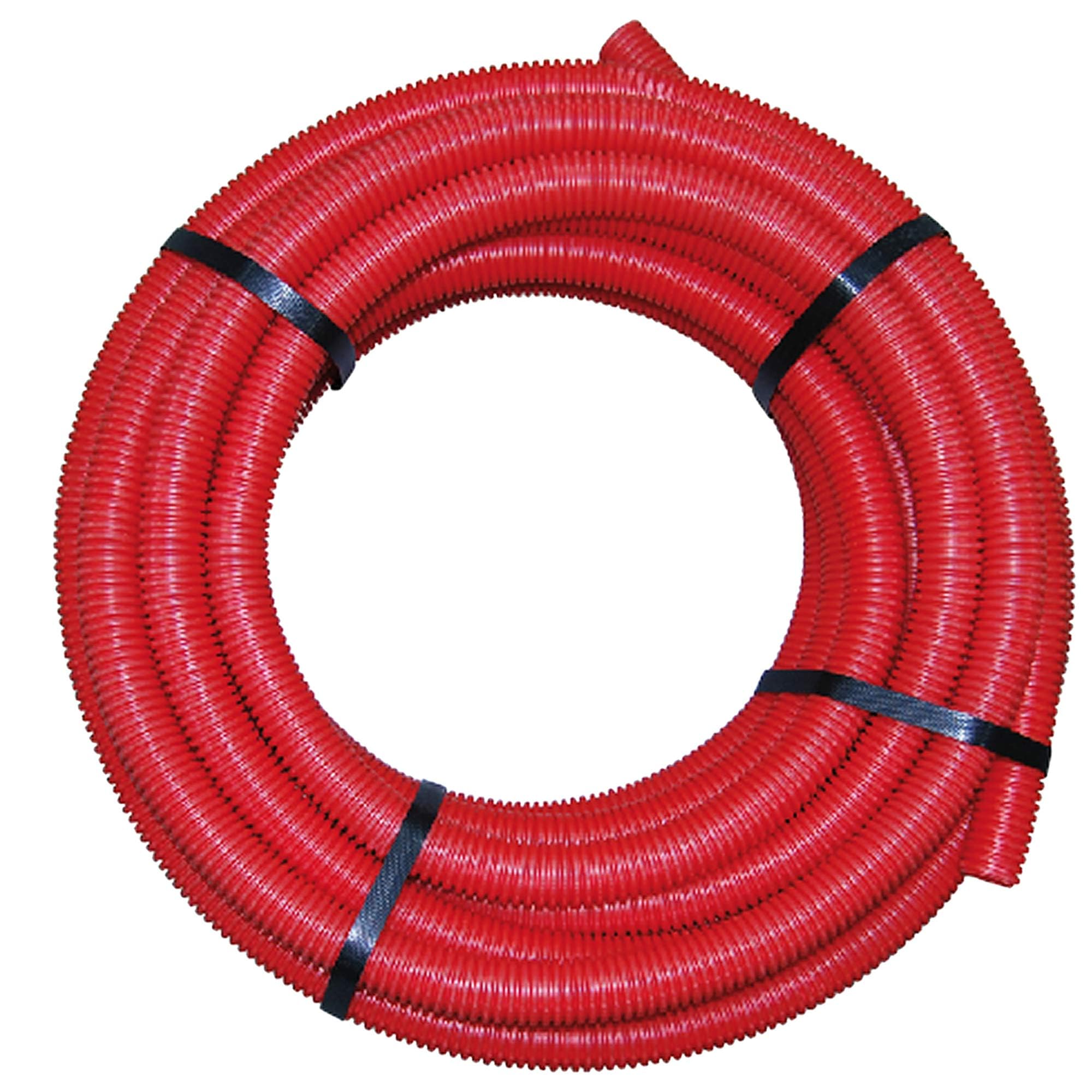 Boutté Tube polyéthylène réticulé avec gaine rouge Ø12 × 15 m – pour liquides, 7 bar