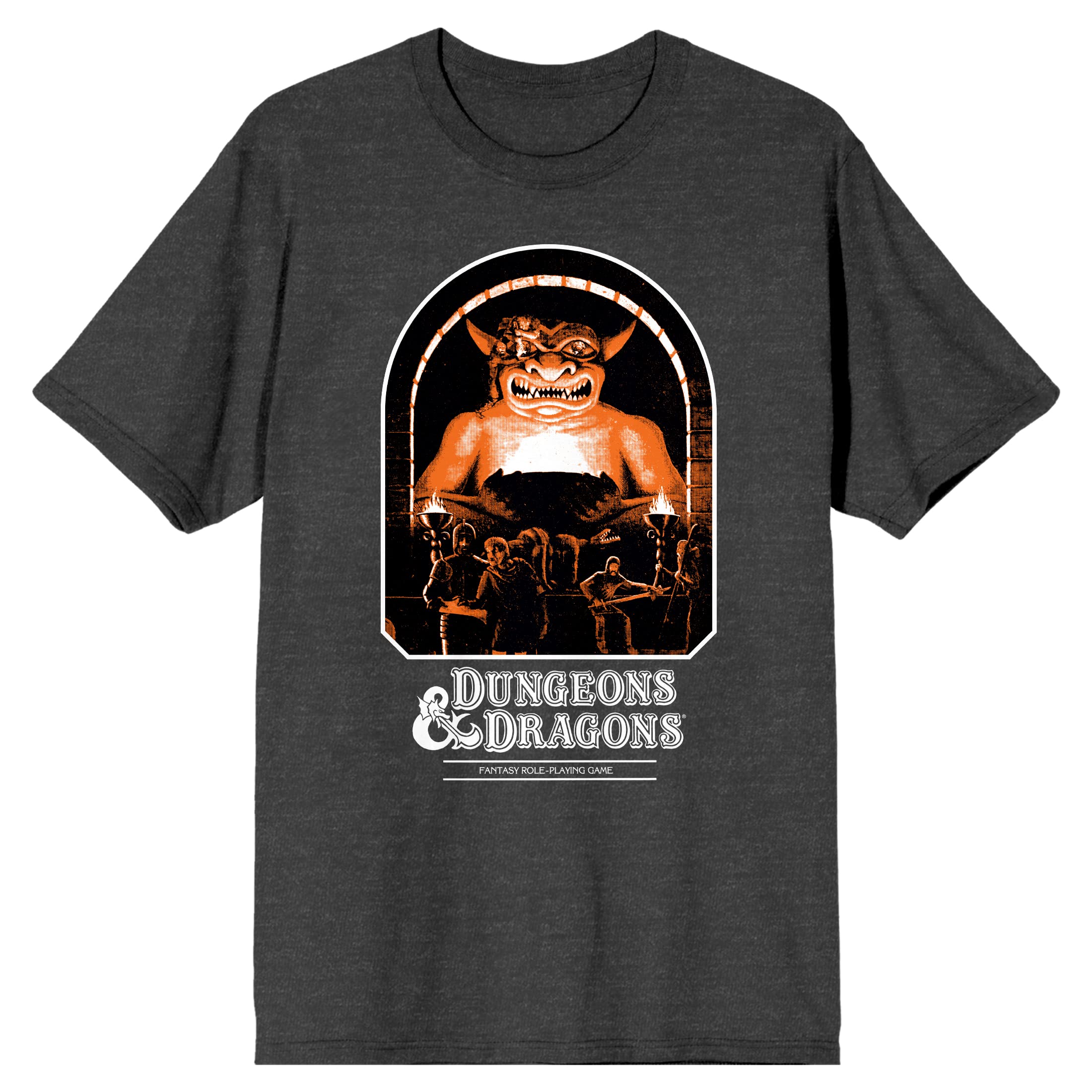 Dungeons & Dragons Wizards Gray Cover Art Men's Athletic Heather T-Shirt