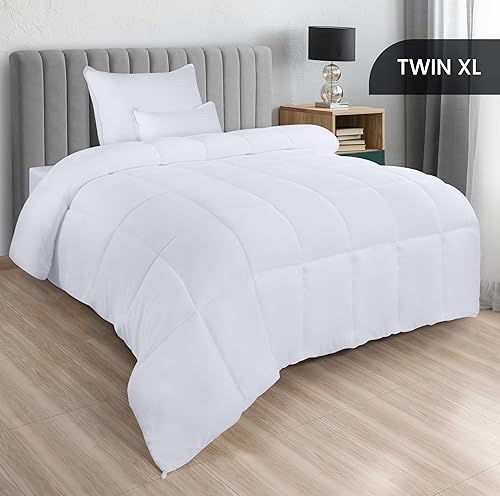 Vista 101 de Utopia Bedding Edredones tamaño King, relleno de edredón para todas las estaciones, edredón alternativo de plumón cosido en caja con pestañas