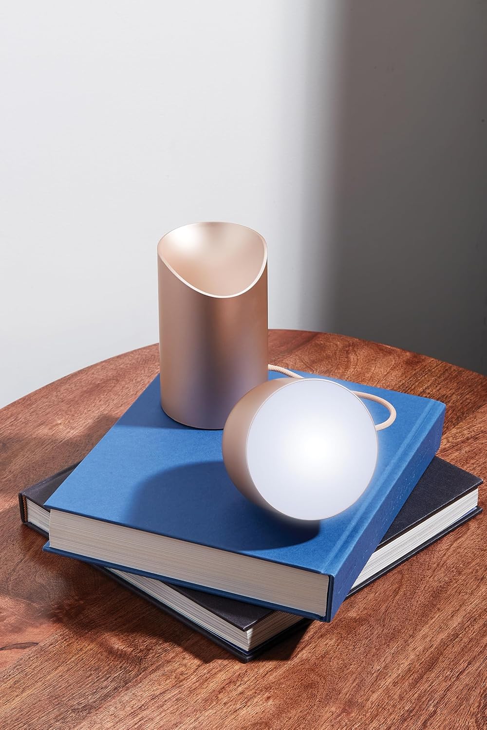 Lexon ORBE Table Lamp with Detachable Magnetic Head - Cordless & Rechargeable LED Lamp for Bedroom, Office & Outdoor (Gold)