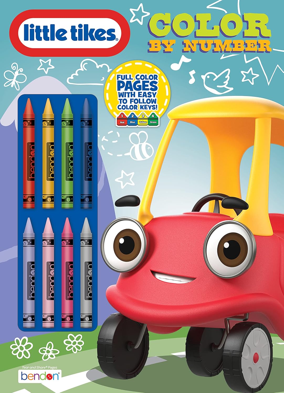 Little Tikes Let's Go Cozy Coupe 32 Page Color by Number