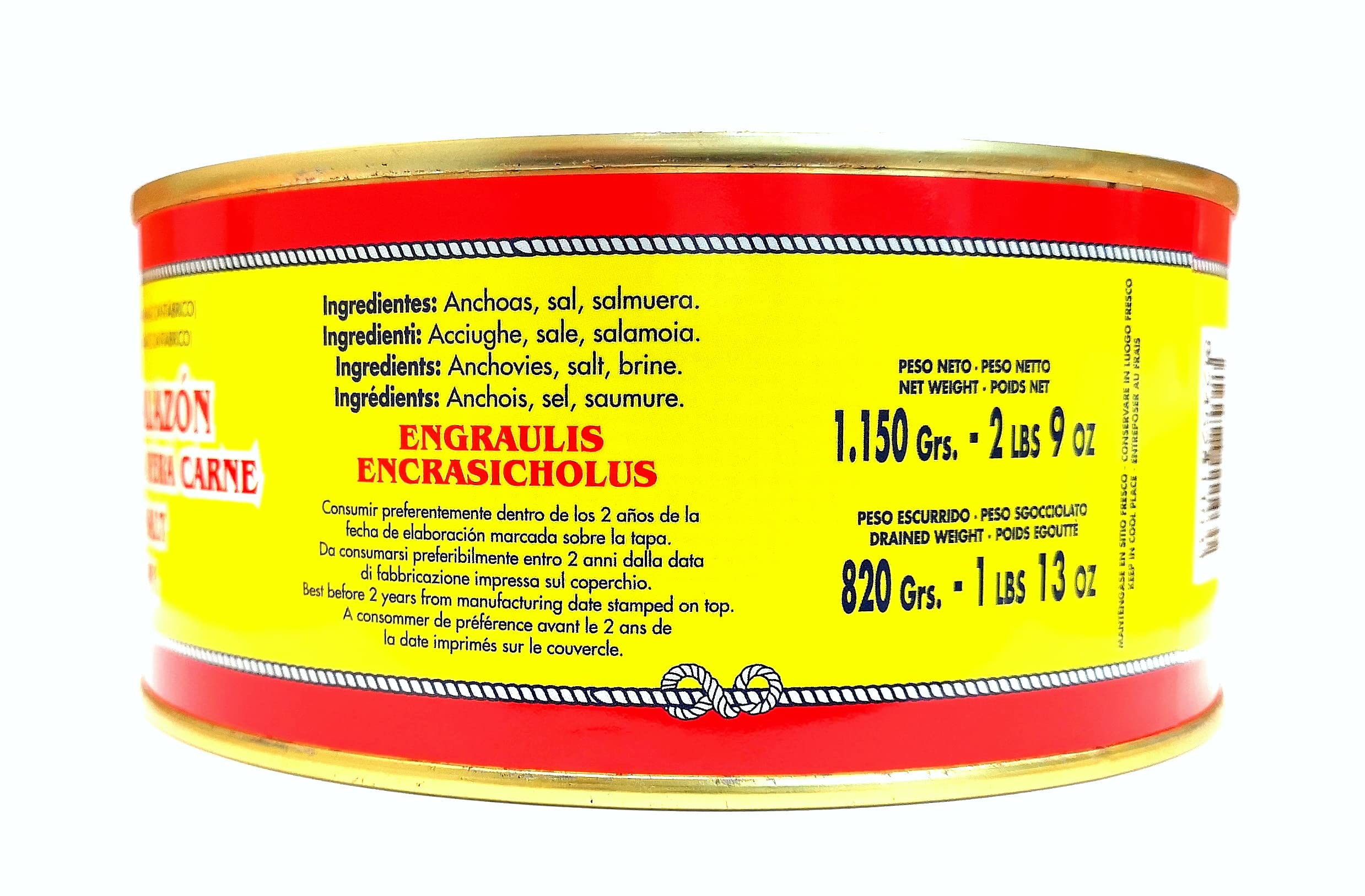 Costa Vasca Acciughe Salate dal Mar Cantábrico 1150g