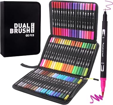 brush tip markers amazon