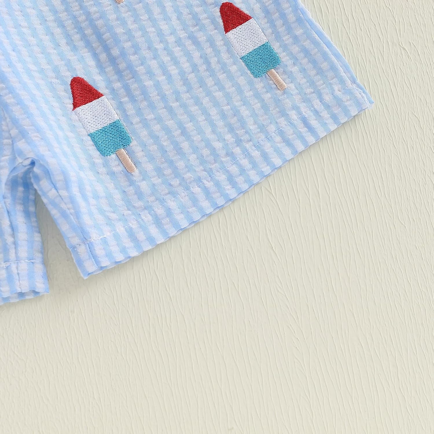 Toddler Baby Boy 4th of July Outfits American Flag T-Shirt Tops Plaid Shorts Set Fourth of July Boys Clothes - Image 6