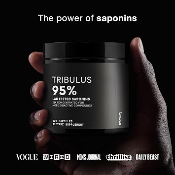 Toniiq Tribulus Terrestris for Men - Ultra High Potency 25:1 Extract with 95% Saponins - 1300mg Pure & Concentrated Formula - Third-Party Lab Tested for Purity & Quality - 120 Capsules
