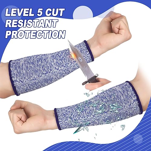 Miniatura 62 de 3 pares de protectores de brazo para piel fina y moretones, resistente a los cortes, manga de antebrazo, manga de protección contra quemaduras