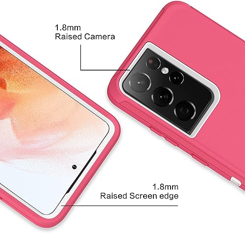 Miniatura 7 de MXX Funda compatible con Galaxy S21 Ultra, 3 capas súper resistente, protección contra golpes, a prueba de polvo, diseñada para Samsung Galaxy S21