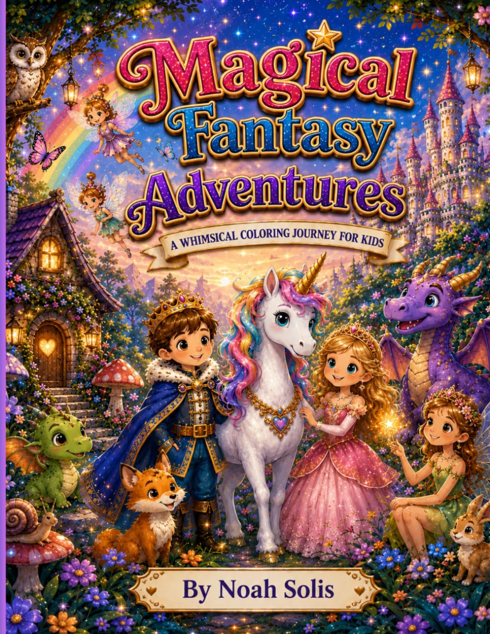 Magical Fantasy Adventures: A Magical World of Unicorns, Dragons, Castles & Fairies