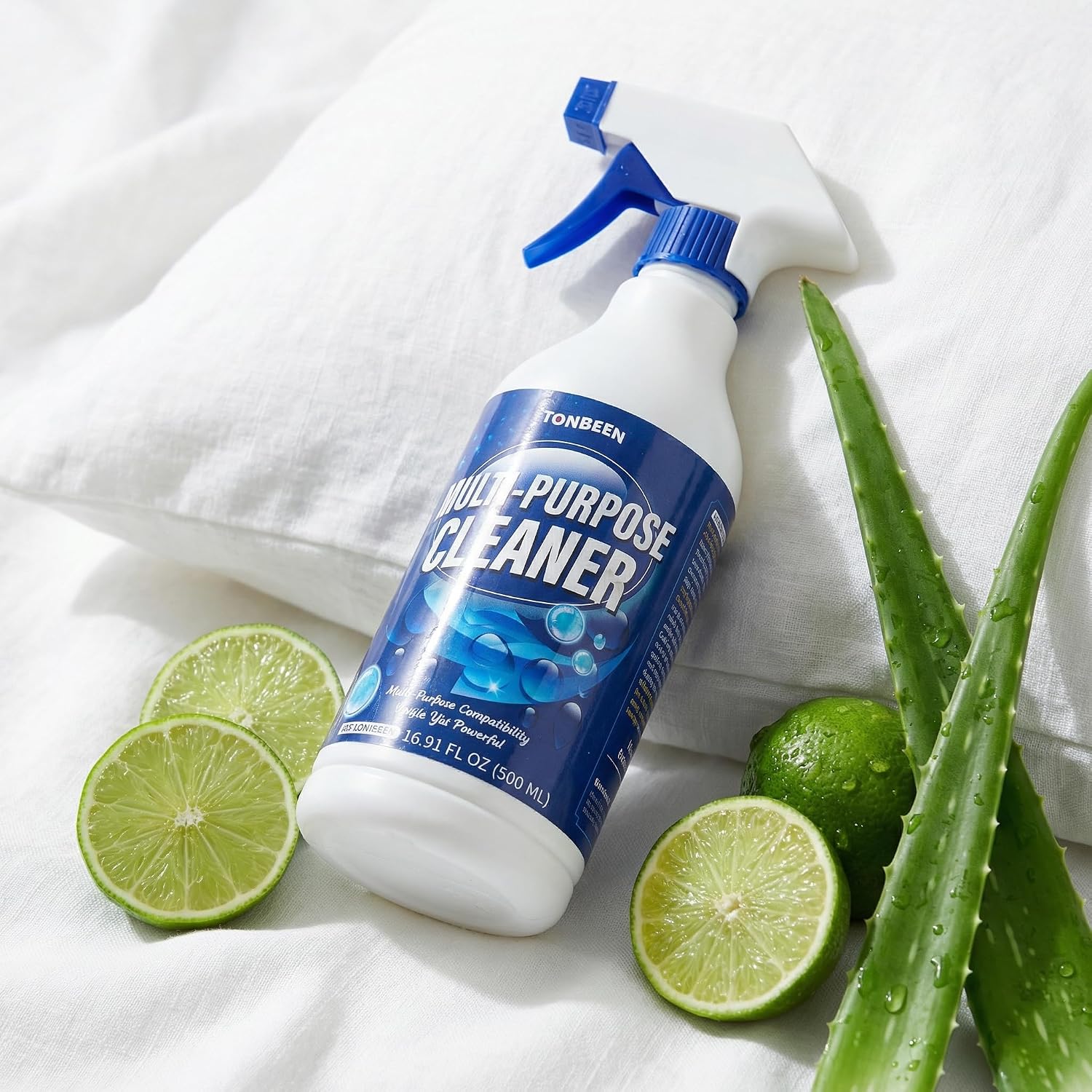 Latex Pillow Cleaner Spray, Removes Yellowing & Body Oil Stains from Latex Pillows, Silicone Pillow Cleaning Solution for Spot Cleaning, Gentle Formula for Bedding & Pillow Covers, 500ml