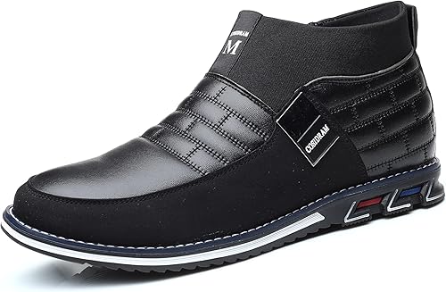 COSIDRAM Zapatos casuales para hombre, mocasines altos, cómodos, para caminar, botas para hombre