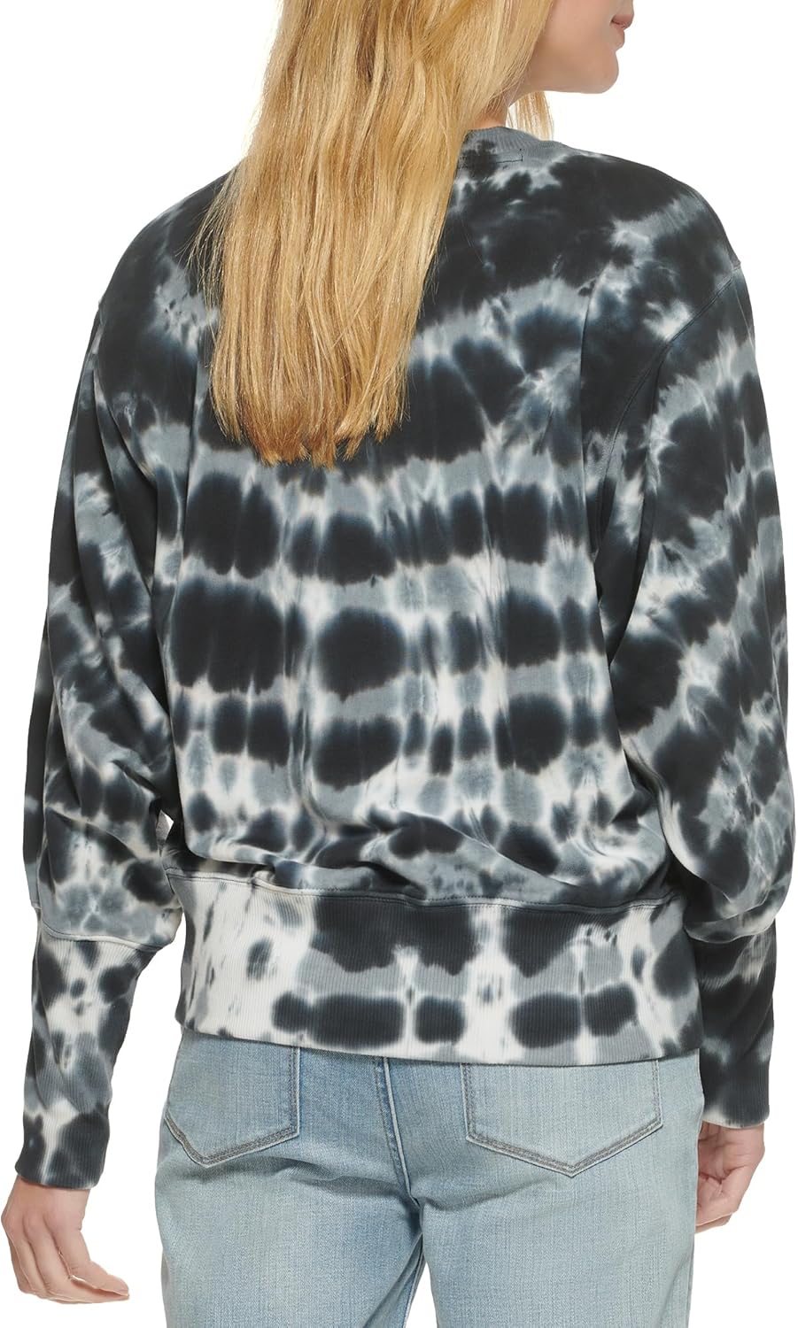 DKNY womens JEANS PULL OVER,BLK/WHT,XS