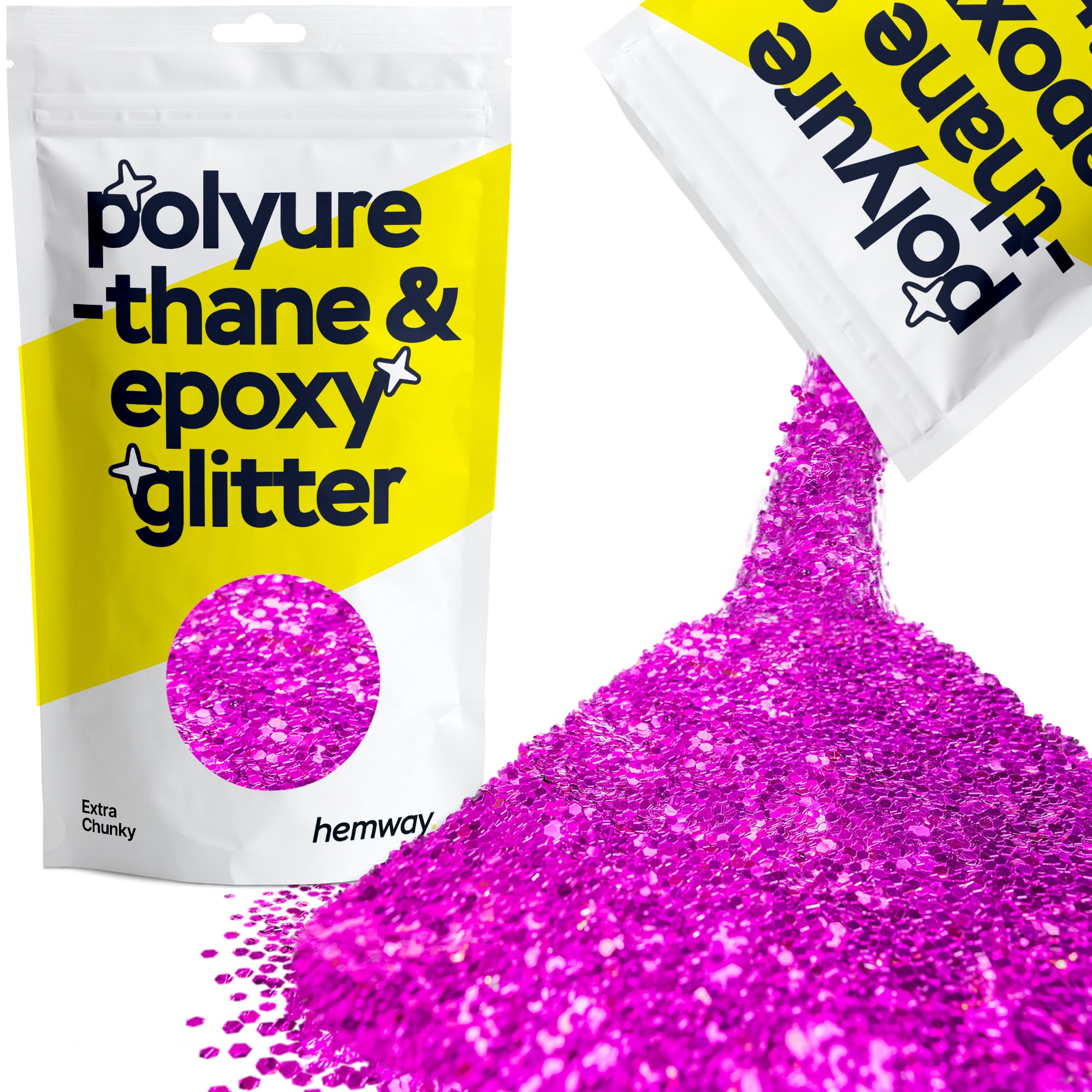 Hemway Resin Glitter Bronze Brown 100g Super Chunky | Polyurethane & Epoxy Glitter for Resin Crafts, Tumblers, Coasters, Floor & Table Art — view 256