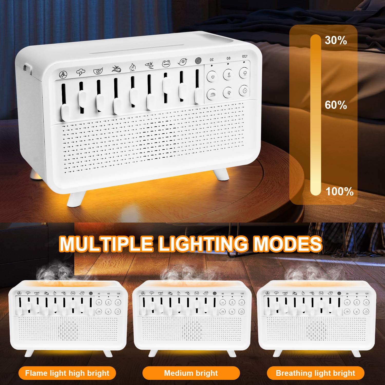 White Noise Night Light Humidifier, A - Image 3