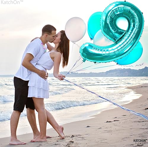 Miniatura 25 de KatchOn, Globo dorado gigante del número 8 de 40 pulgadas, globo dorado del número 8 para decoraciones de cumpleaños de 8 años para niñas