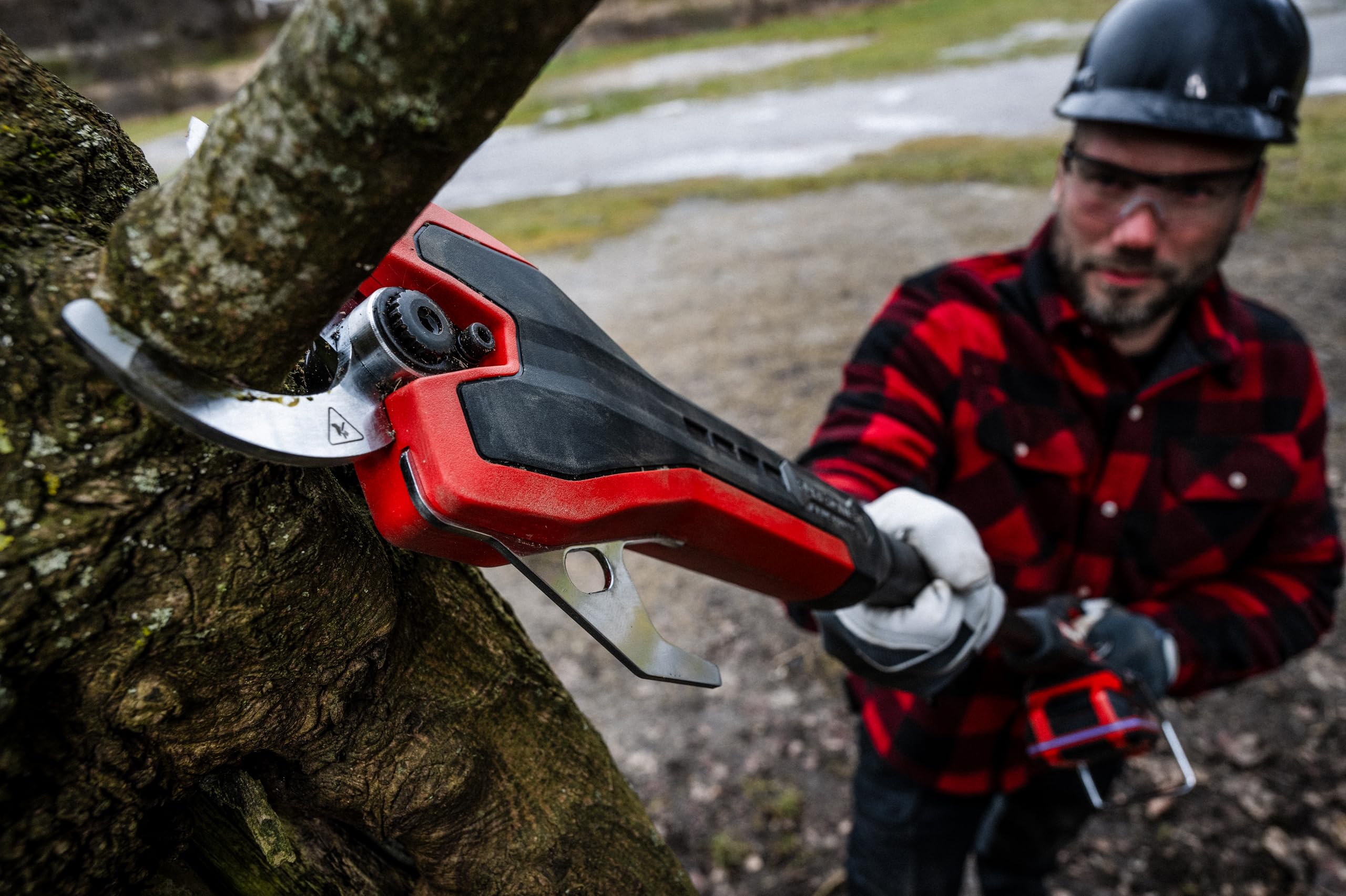 Einhell Professional tijeras de podar con batería GP-LS 18/35 Li BL-Solo Power X-Change (18 V, brushless, ramas hasta 35 mm, cuchillas de derivación, ganchos metálicos, agarre suave, sin batería)