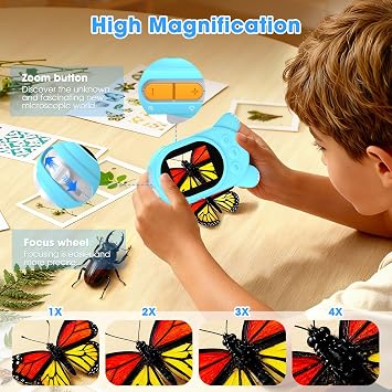 Microscope for Kids - Digital Magnifying Glass Kids with 2.0