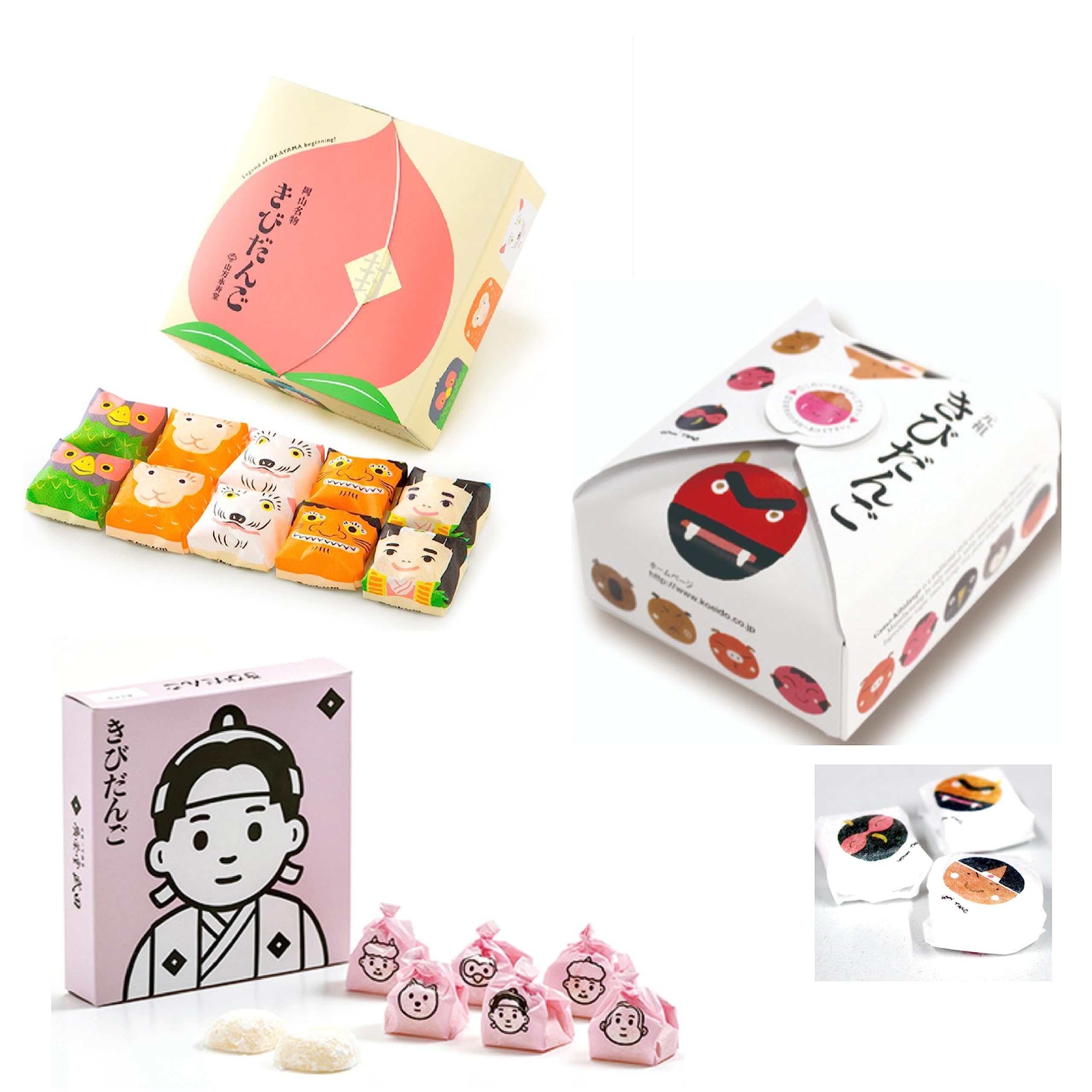 Amazon | 岡山銘菓 きびだんご 食べ比べセット 3箱 廣榮堂・廣榮堂武田