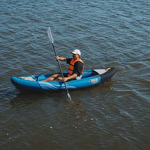 Miniatura 7 de Pelican iESCAPE Kayak inflable - Kayak recreativo - Compacto, estable y divertido todo en uno - para 1 o 2 personas
